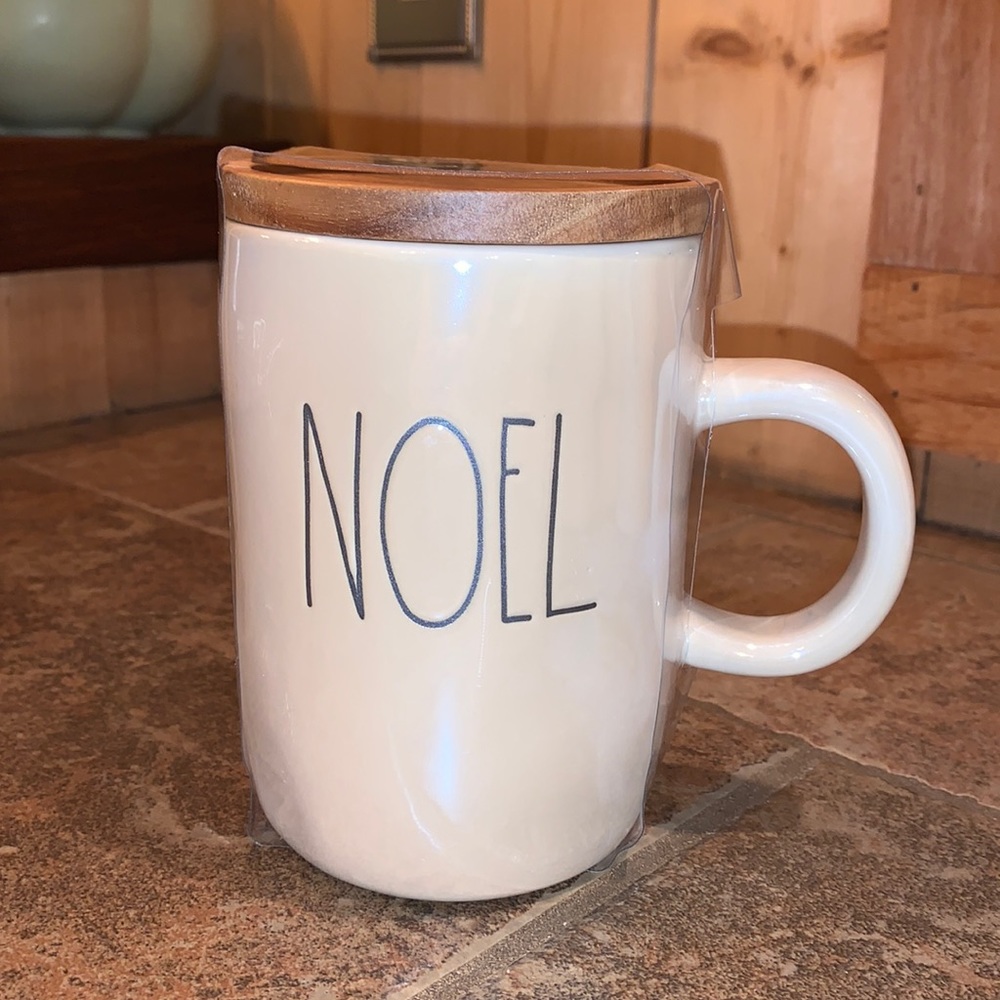 Rae Dunn “Noel” Iridescent Mug w/lid